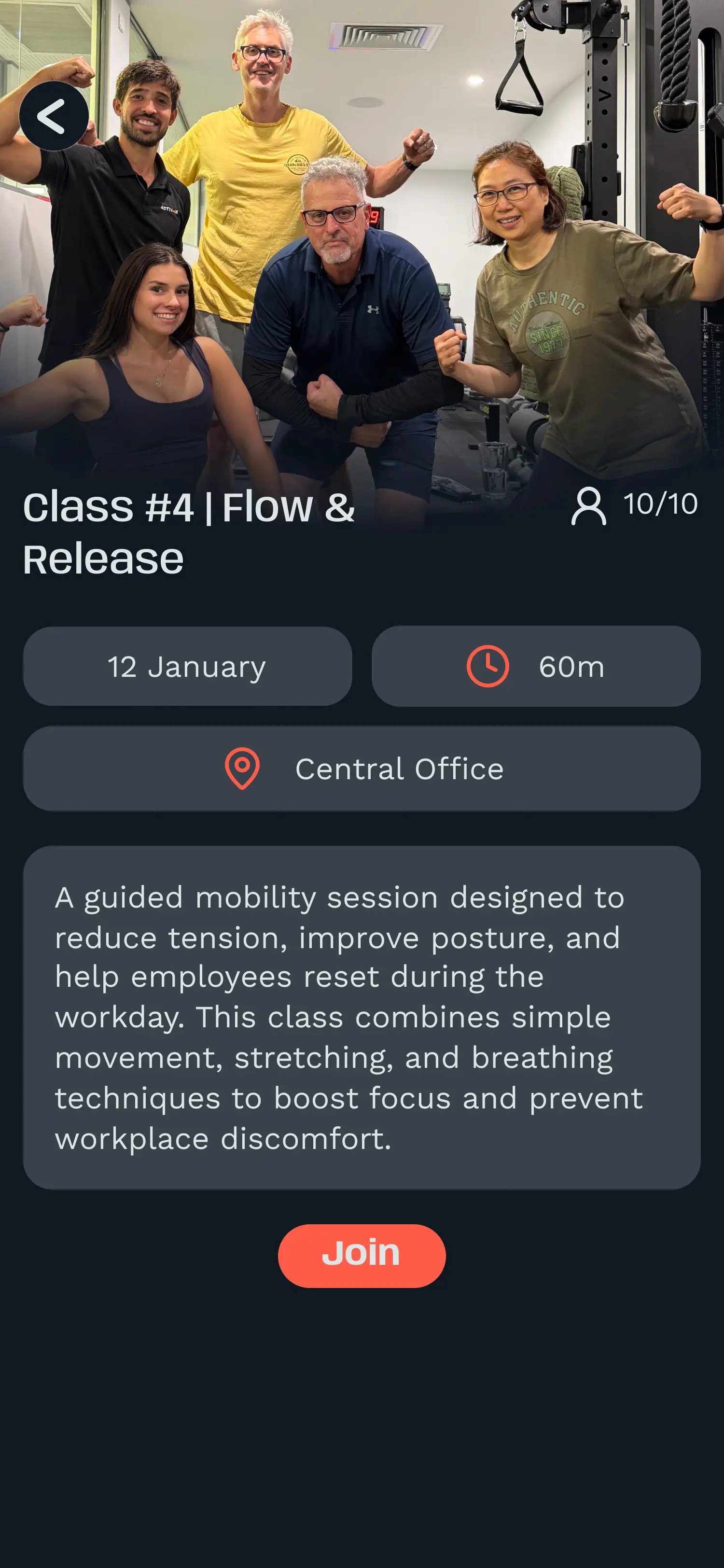 Book Classes in One Click - Activ-AR App
