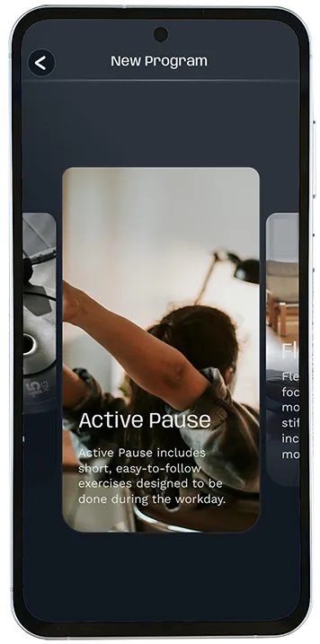 Active pause training
