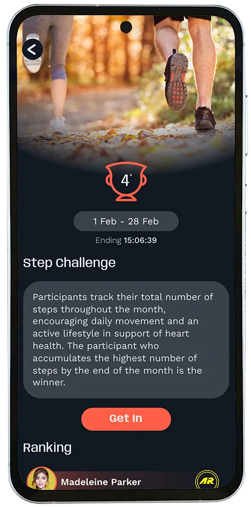 Monthly wellness challenges
